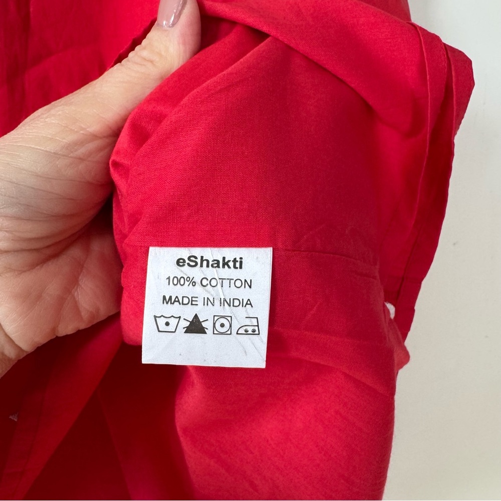eshakti Red Embroidered Heart Skirt Retro Valentines XL 16 - Picture 7 of 9